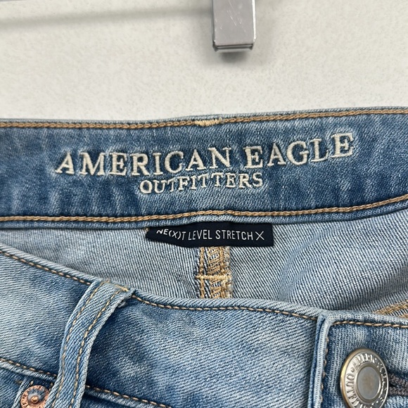 American Eagle Shortie Jean Shorts womens size 12 - Picture 4 of 4